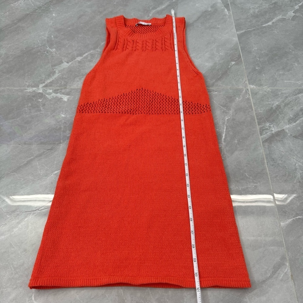 Women’s Zara Chenille Sweater Knit Mini Sleeveless Dress Size Small - Picture 16 of 16